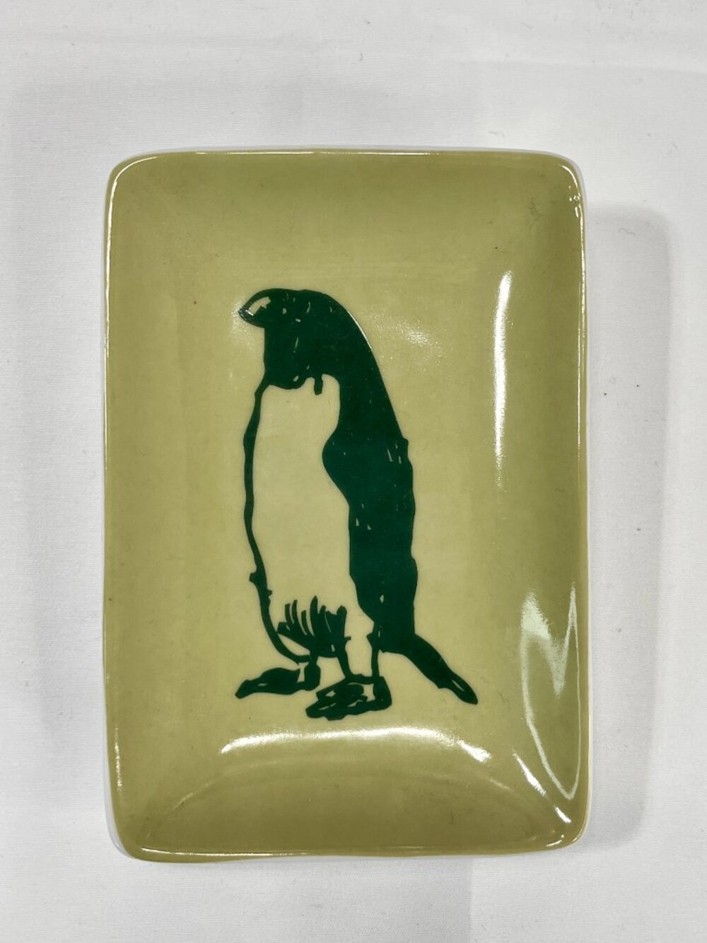 Jason Polan + West Elm Canape Plate Dapper Penguin Rectangular Trinket Dish